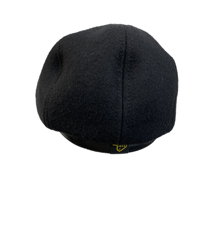 Casquette gavroche drap et cuir back