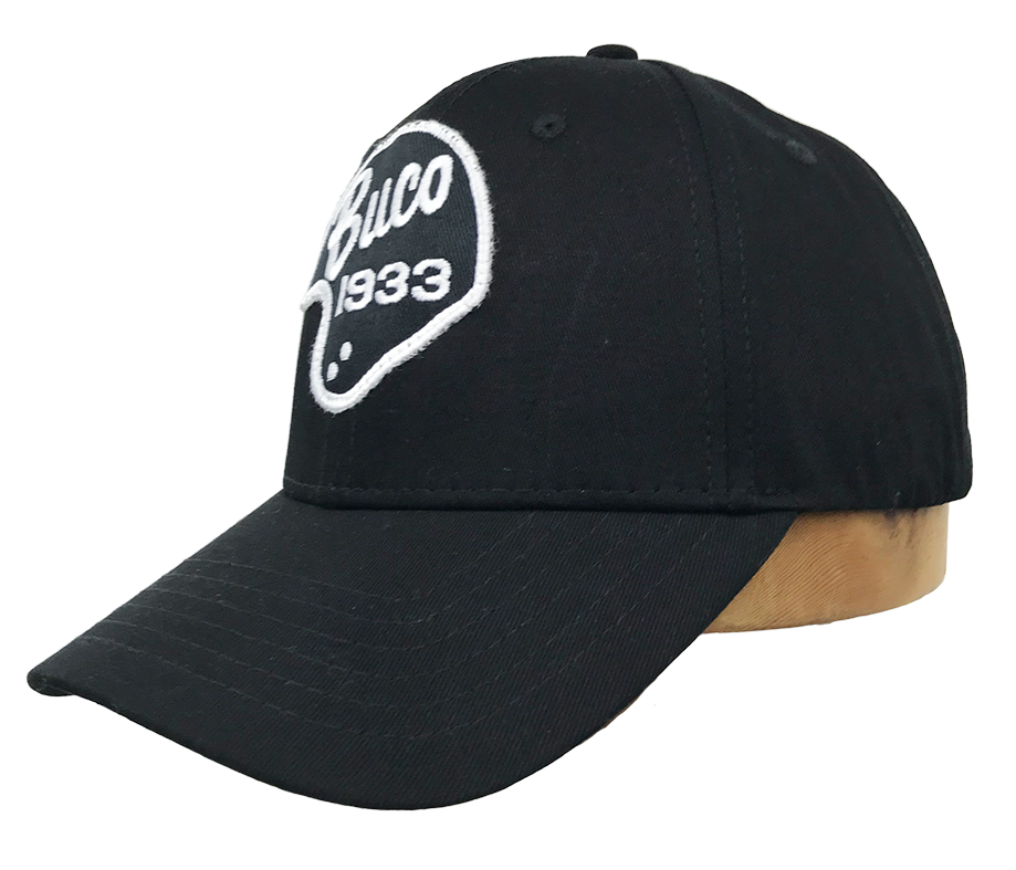 Casquette baseball helmet BUCO Noir/Blanc côté