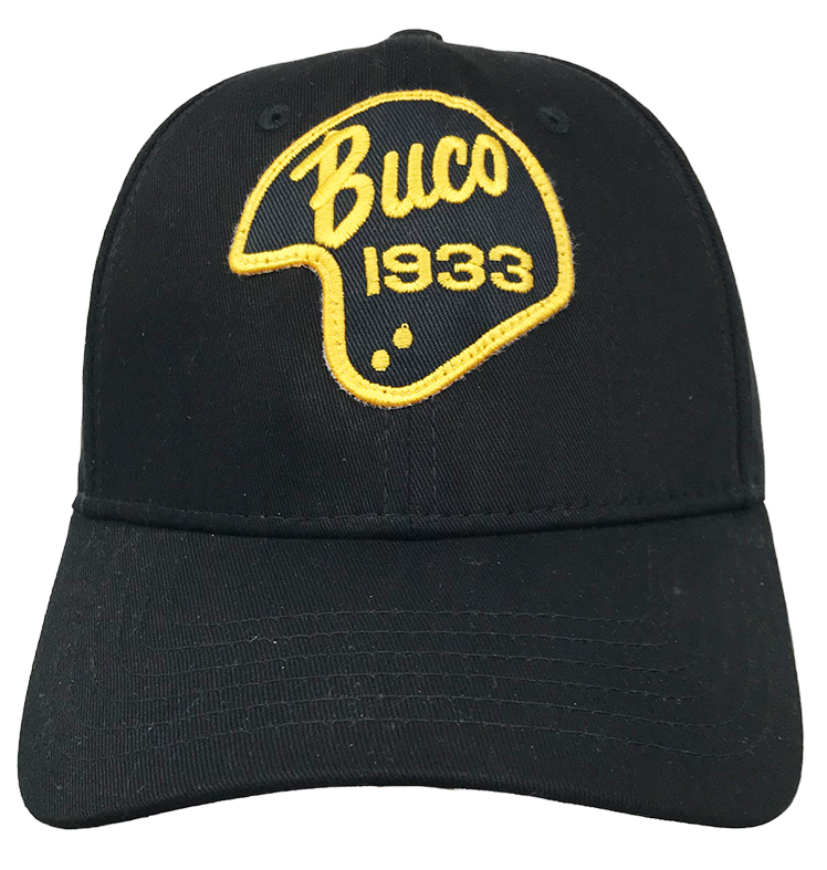 Casquette baseball helmet BUCO Noir/Jaune