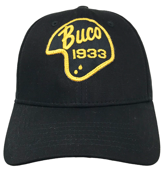 Casquette baseball helmet BUCO Noir/Jaune