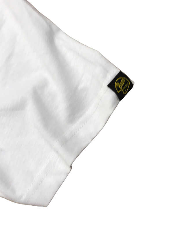 Tee shirt T105 white detail 2